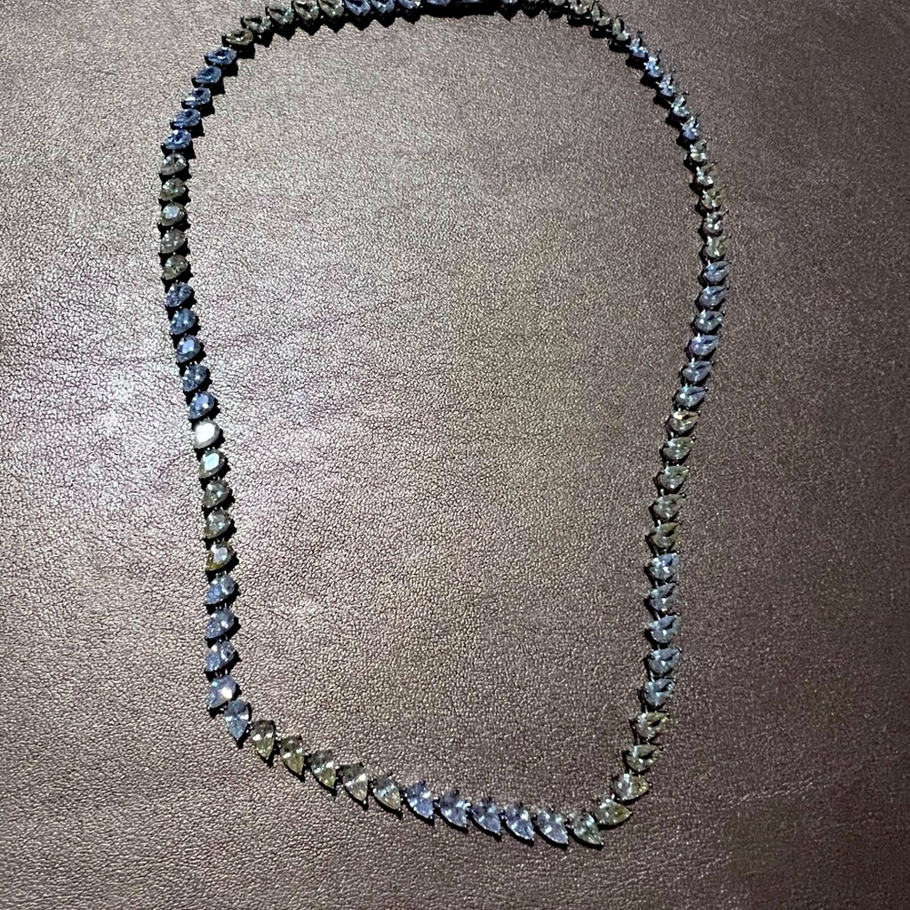 CZ rhinestone choker necklace